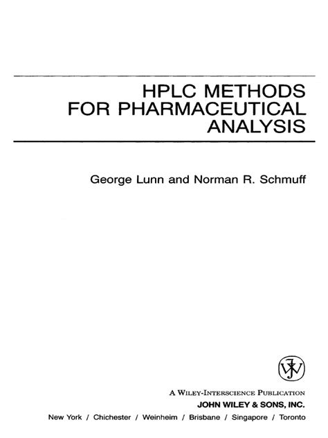 HPLC Methods For | PDF | Pharmacology | High Performance Liquid ...