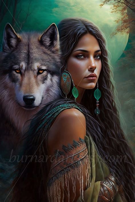 Native American Wolf Paintings