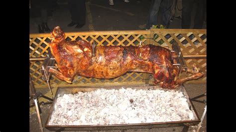 How To Cook A Whole Lamb On A Rotisserie BBQ - YouTube