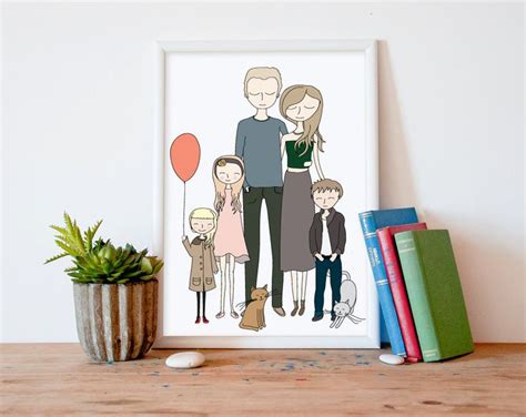 10 cool options for custom family portraits | Family drawing, Custom ...