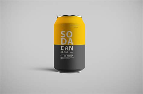 Soda Can Mockup | Premium Free Mockup