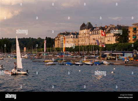 Lake Geneva Switzerland Stock Photo - Alamy