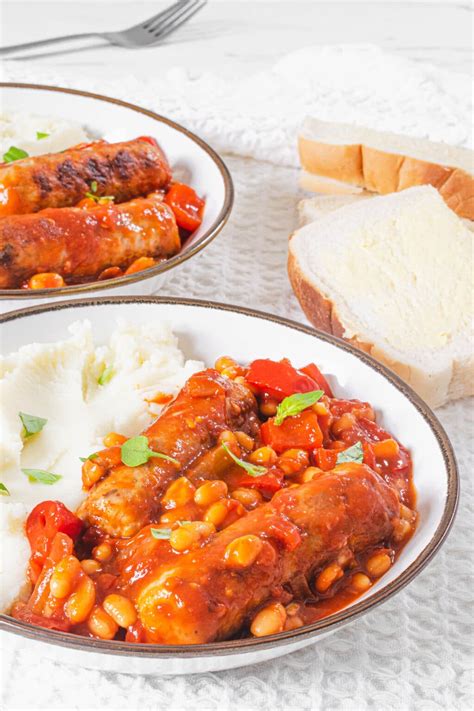 Sausage & Baked Bean Casserole Recipe | Hint Of Helen