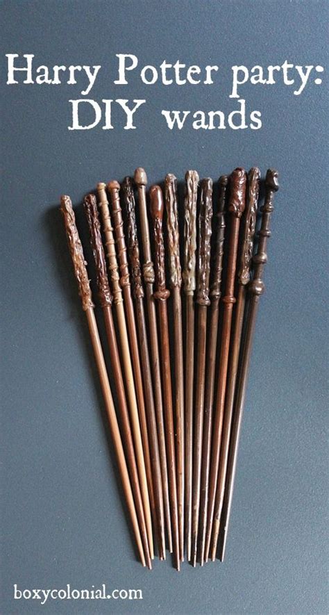 DIY Harry Potter Wands - | Harry potter halloween, Harry potter diy ...