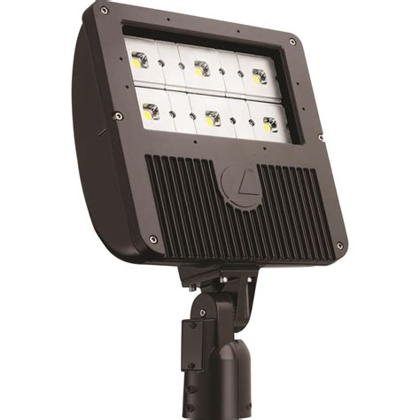 Lithonia Lighting 129 -Watt Dark Bronze Outdoor Integrated LED Flood ...