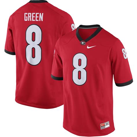 Nike A.J. Green Georgia Bulldogs Red Alumni Football Game Jersey