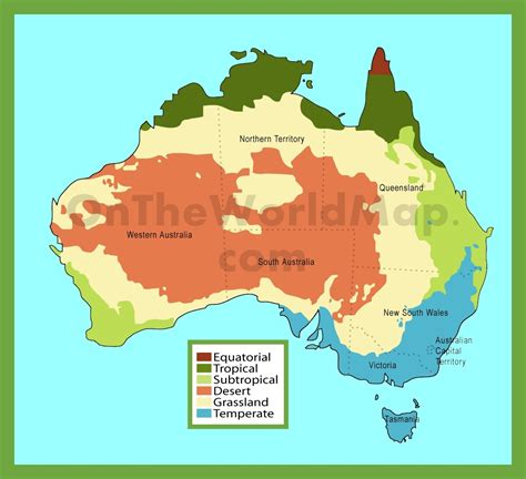 Australian climate map