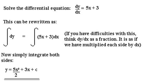 Differential Equations - Mathematics A-Level Revision