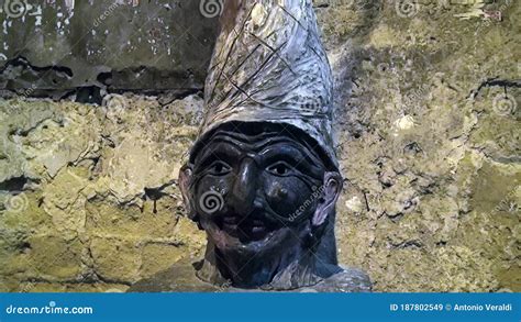 Pulcinella Statue in an Alley in Naples, Italy Stock Video - Video of ...