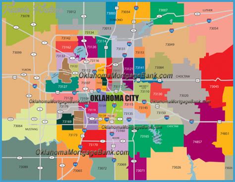 Oklahoma City Metro Map - TravelsFinders.Com