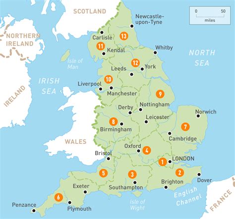 Map of England | England Regions | Rough Guides | Rough Guides