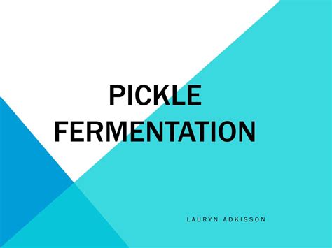 PPT - Pickle Fermentation PowerPoint Presentation, free download - ID ...