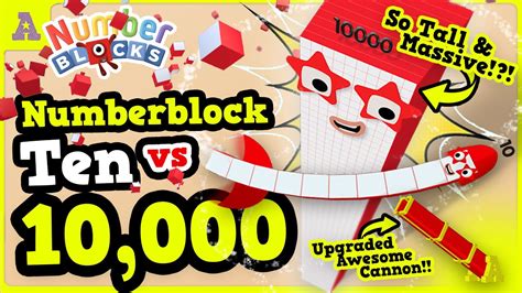 Numberblocks 10000 Vs 10