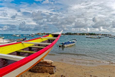 Shore of NGor Beach in Dakar Stock Photo - Image of ocean, cloud: 62894560