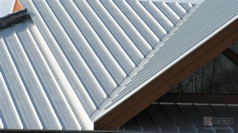 Galvalume metal roof with standing seam panels