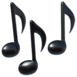 Musical Notes Emoji (U+1F3B6)