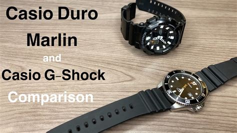 Casio Duro Marlin and Casio G-Shock Comparison. - YouTube