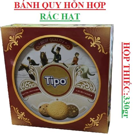 Bánh quy thập cẩm rắc hạt Tipo assorted cookies | Azmart.vn