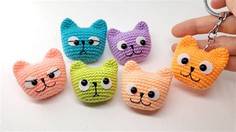 [Crochet] Amigurumi Simple Kitten Head Tutorial | Beginner Free Pattern ...