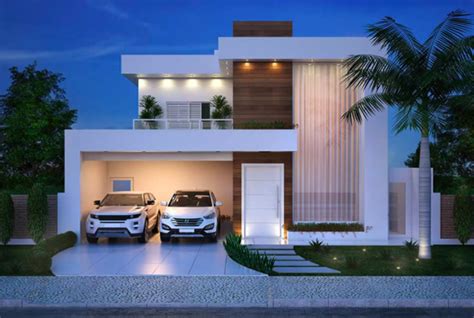 Luxurious and Modern Two-Storey House Plan With Clean Facade