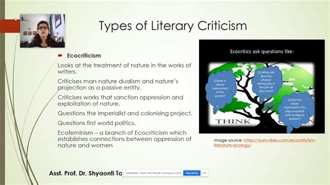 Dr. Shyaonti Talwar Types of Literary Criticism Part 9 - YouTube