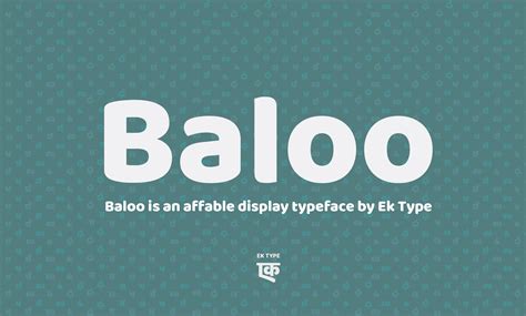 Baloo Font FREE Download & Similar Fonts | FontGet