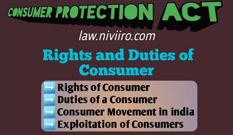 Rights and Duties of consumers | Consumer Movement