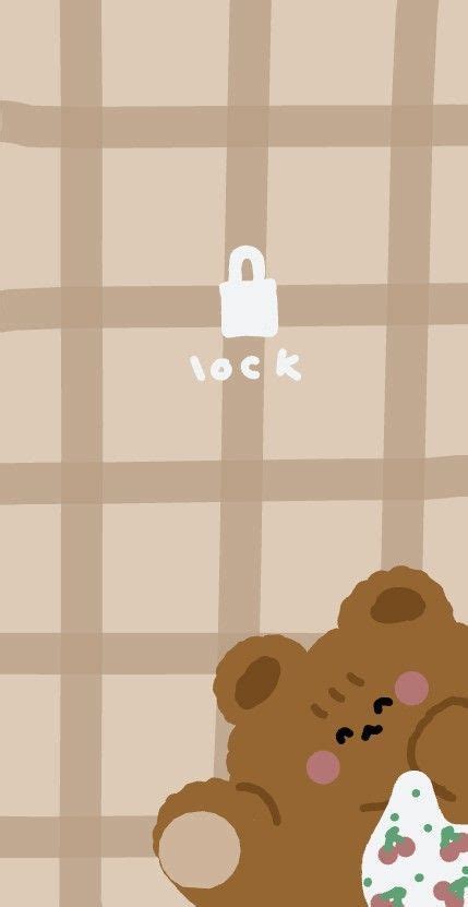 cute teddy bear phone wallpapers ; lock screen ; made by winter0 🧸🍞 ...