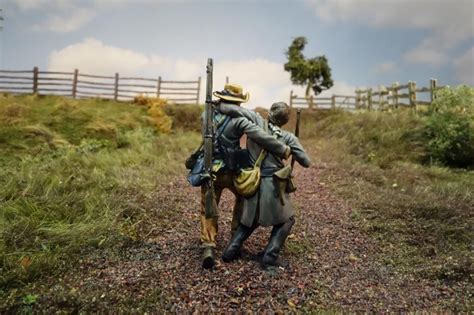 Appomattox Court House diorama in 1/32nd scale