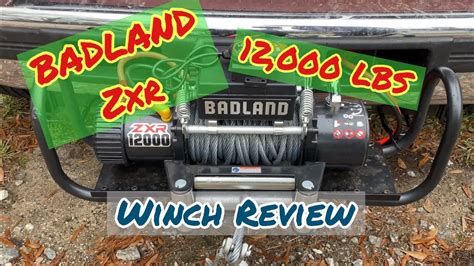 BADLAND 12,000 Pound Winch (Harbor Freight) Review - YouTube