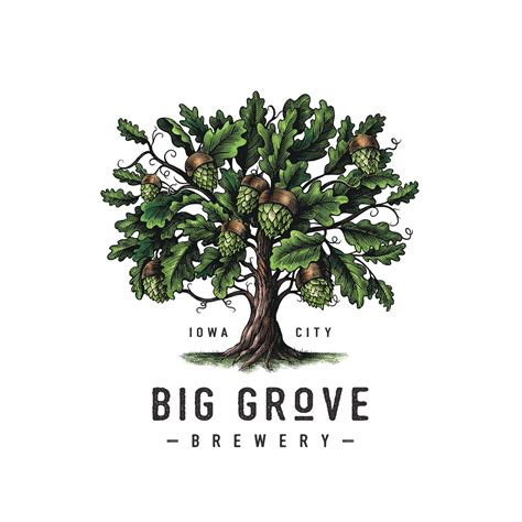 Big Grove Brewery Logomark Illustrated by Steven Noble :: Behance