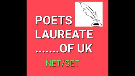 Poets Laureate | list of poets laureate UK | literary help - YouTube