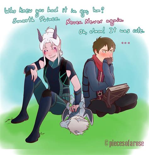 Dragon Prince Rayla X Callum Fanart Ezran and corvus have split off to ...