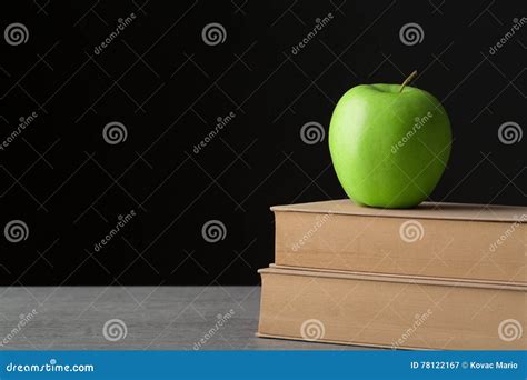 Green apple stock image. Image of education, black, primary - 78122167