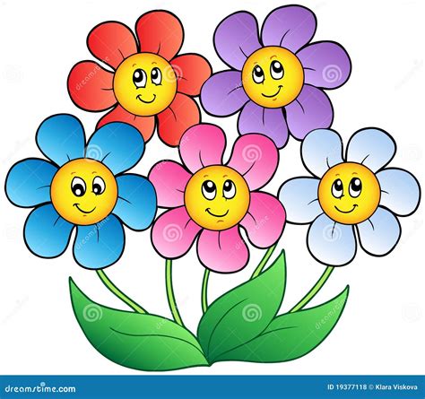 Cartoon Flowers Stock Illustrations – 242,989 Cartoon Flowers Stock ...