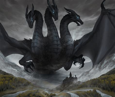 ArtStation - Black dragon card