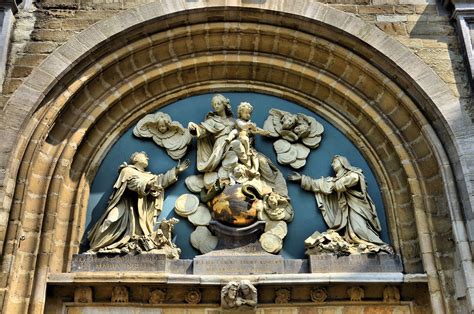 Tympanum Sculpture at St. Paul’s Church in Antwerp, Belgium - Encircle ...