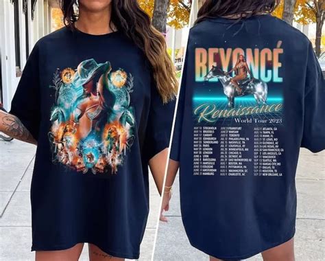 Beyonce official Renaissance World Tour LONDON reflective T-shirt NEW ...