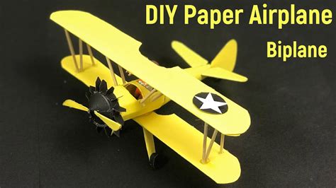 Easy Paper airplane model making for school project | Boeing Stearman ...