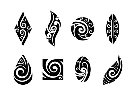 Set of Koru Maori Vector Koru Tattoo, Maori Tattoos, Maori Tattoo Frau ...