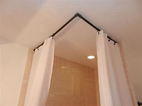 Image result for curtain rod with corner connector Ceiling Mount ...