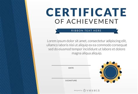 Certificate Of Achievement Template Vector Download