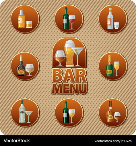 Bar menu icon Royalty Free Vector Image - VectorStock