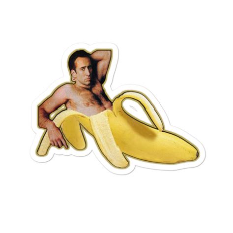 Nicholas cage banana sticker nicholas cage sticker | Etsy