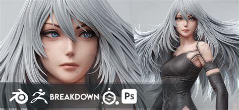 NieR Automata A2 Breakdown - BlenderNation