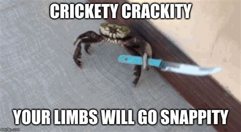 Knife wielding crab - Imgflip