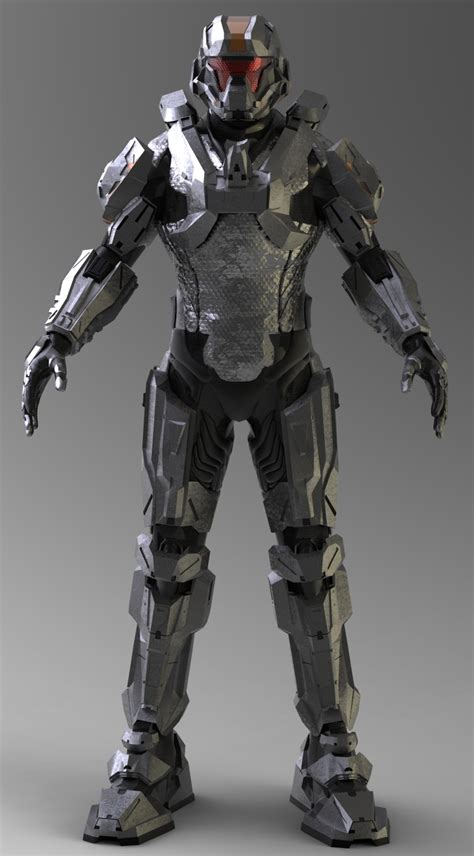 Halo 4 Recruit Armor 3d Model