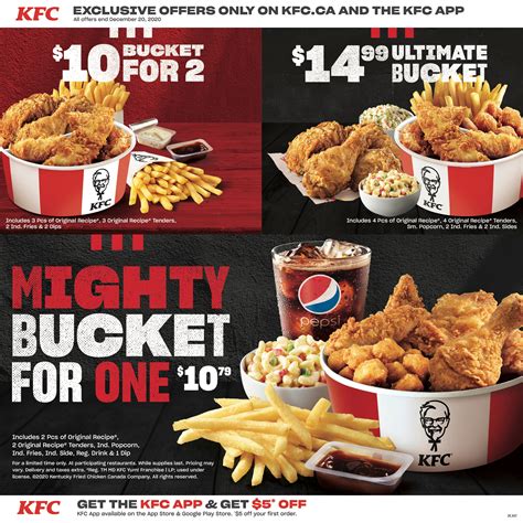 KFC Canada Coupons (BC), until December 20, 2020