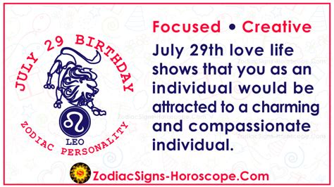 July 29 Zodiac (Leo) Horoscope Birthday Personality and Lucky Things