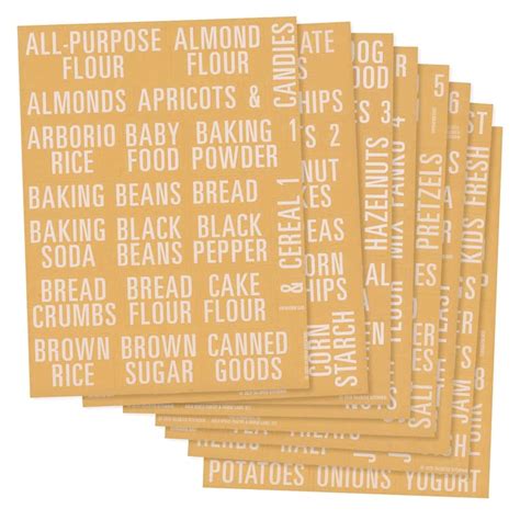 224 PCS Pantry Fridge Labels Stickers for Organizer Container Food ...